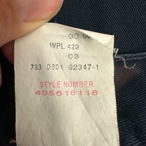 Dockers Mens Pleated Chino Pants No Wrinkles Relaxed Fit W34 L29 Navy Blue - Picture 5 of 6